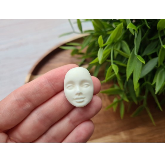 Silicone mold, Doll face, style 1, ~ 1.9*2.5 cm, H:1.1 cm