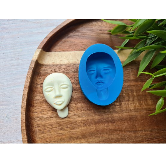 Silicone mold, Doll face, style 4, ~ 2.7*4.2 cm, H:1.4 cm