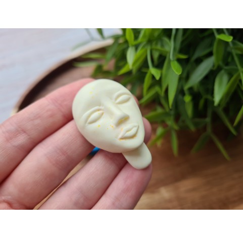 Silicone mold, Doll face, style 4, ~ 2.7*4.2 cm, H:1.4 cm