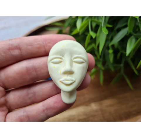 Silicone mold, Doll face, style 4, ~ 2.7*4.2 cm, H:1.4 cm