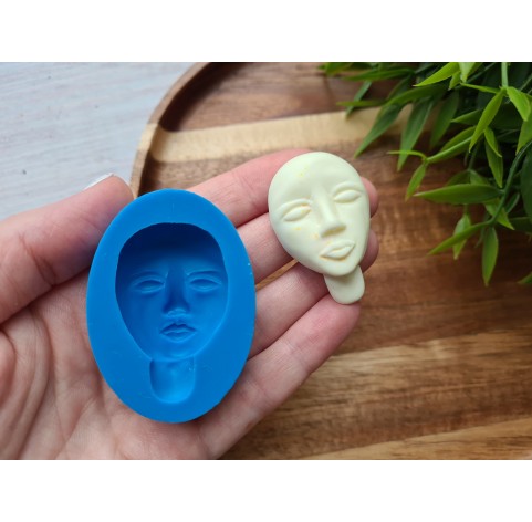 Silicone mold, Doll face, style 4, ~ 2.7*4.2 cm, H:1.4 cm