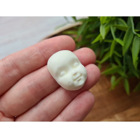 Silicone mold, Doll face, style 5, ~ 1.9*2.6 cm, H:0.9 cm