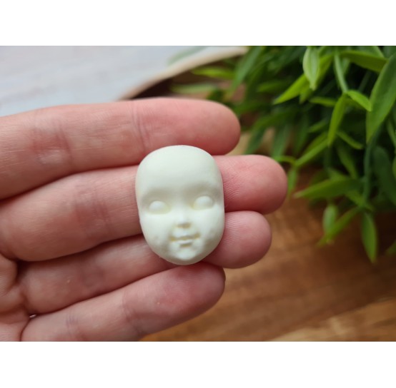 Silicone mold, Doll face, style 5, ~ 1.9*2.6 cm, H:0.9 cm