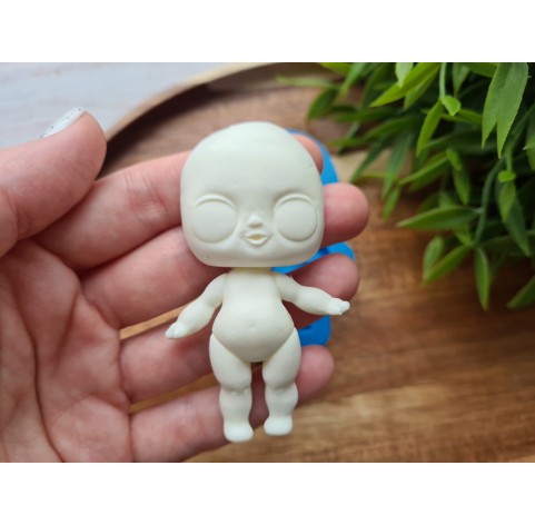 Silicone mold, Doll, ~ 4.3*7.4 cm, H:1.1 cm