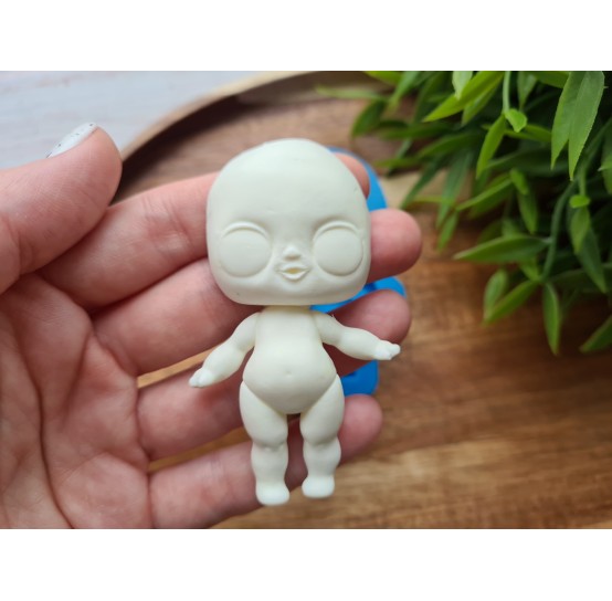 Silicone mold, Doll, ~ 4.3*7.4 cm, H:1.1 cm