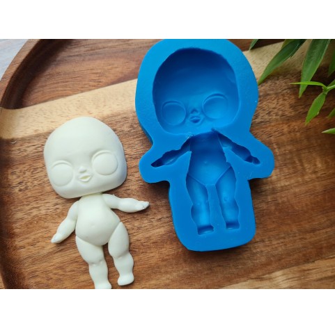 Silicone mold, Doll, ~ 4.3*7.4 cm, H:1.1 cm