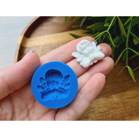 Silicone mold, Angel, style 1, ~ 2.6*2.3 cm, H:0.6 cm