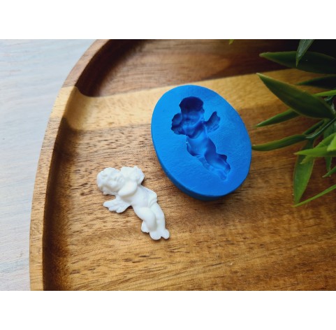 Silicone mold, Angel, style 2, ~ 1.6*3.1 cm, H:0.6 cm