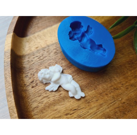 Silicone mold, Angel, style 2, ~ 1.6*3.1 cm, H:0.6 cm