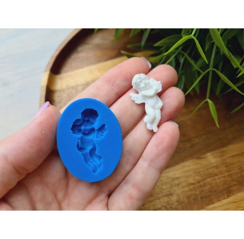 Silicone mold, Angel, style 2, ~ 1.6*3.1 cm, H:0.6 cm