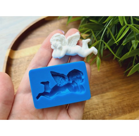 Silicone mold, Angel, style 3, ~ 2.5*4.2 cm, H:0.7 cm