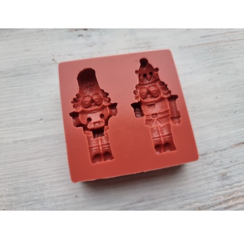 Silicone mold, Nutcrackers, 2 elements, ~ 5.5-5.8*2.9-3.2 cm, H:1.1-1.3 cm