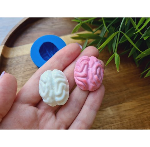 Silicone mold, Brain, ~ 2.5*3 cm, H:1.2 cm