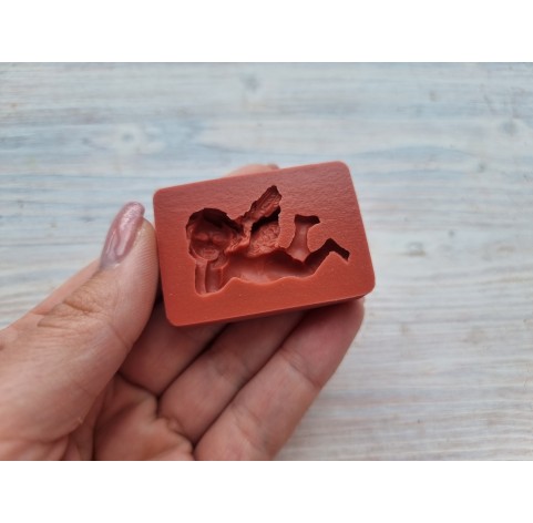 Silicone mold, Angel, style 6, ~ 2.5*3.8 cm, H:0.7 cm