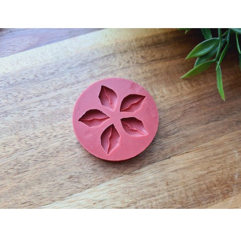 Silicone molds, Lips, style 3, 5 elements, ~ 1.1*1.8 cm, H:0.4 cm