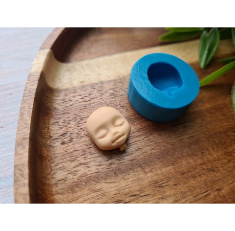 Silicone mold, Doll face, style 9, ~ 1.3*1.6 cm, H:0.8 cm