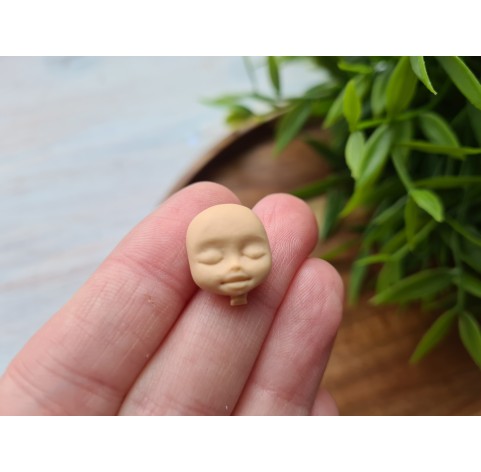 Silicone mold, Doll face, style 9, ~ 1.3*1.6 cm, H:0.8 cm