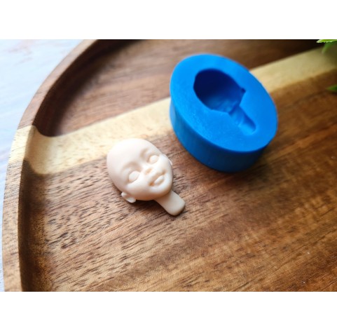 Silicone mold, Doll face, style 11, ~ 1.8*2.8 cm, H:1 cm