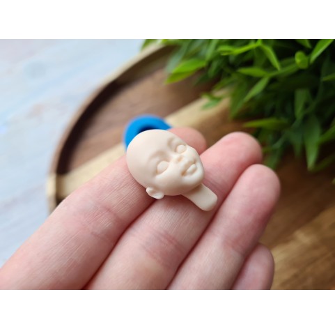 Silicone mold, Doll face, style 11, ~ 1.8*2.8 cm, H:1 cm