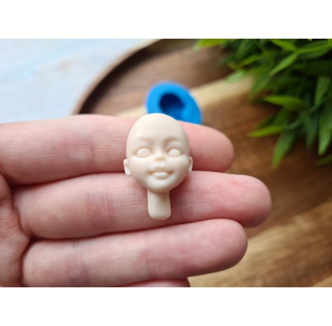 Silicone mold, Doll face, style 11, ~ 1.8*2.8 cm, H:1 cm