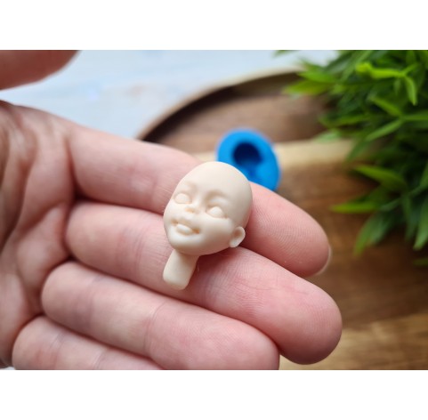 Silicone mold, Doll face, style 11, ~ 1.8*2.8 cm, H:1 cm