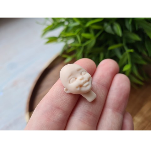 Silicone mold, Doll face, style 13, ~ 1.6*2.5 cm, H:1 cm