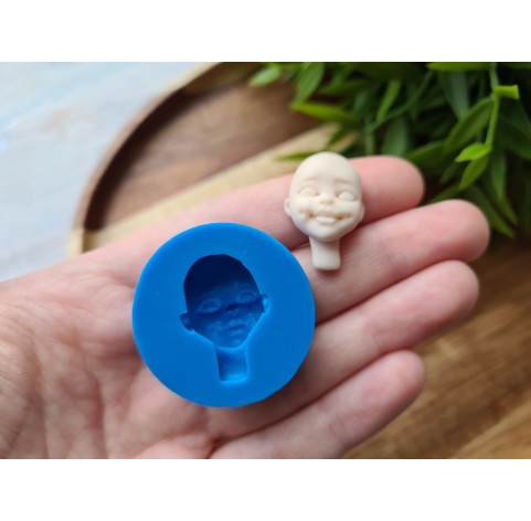 Silicone mold, Doll face, style 13, ~ 1.6*2.5 cm, H:1 cm