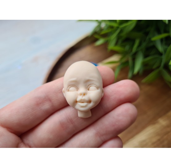 Silicone mold, Doll face, style 14, ~ 2.2*3.1 cm, H:1.1 cm