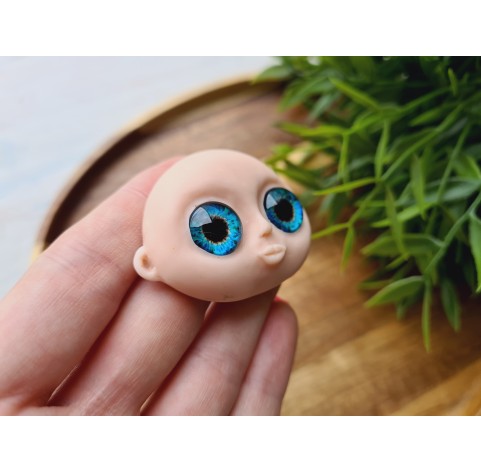 Silicone mold, Doll face, style 16, ~ 3.6*5 cm, H:1.3 cm