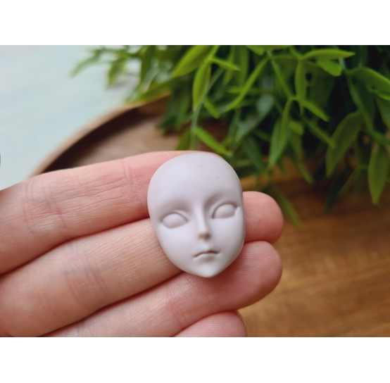 Silicone mold, Doll face, style 17, ~ 2.8*2 cm, H:1.2 cm