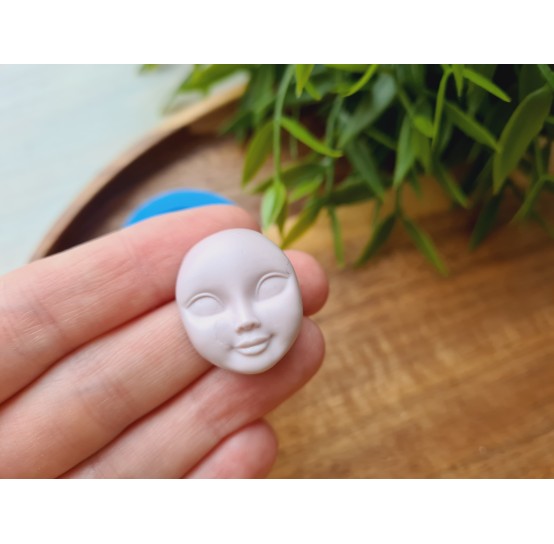 Silicone mold, Doll face, style 18, ~ 2.7*2.1 cm, H:1.3 cm