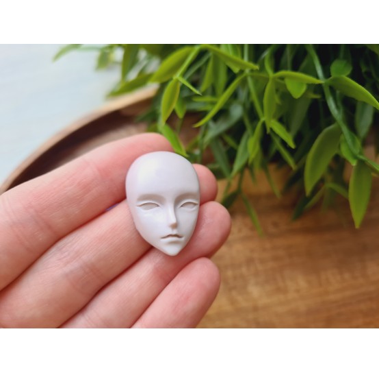 Silicone mold, Doll face, style 19, ~ 2.9*2 cm, H:1.1 cm