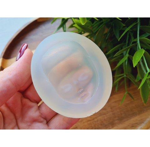 Silicone mold, Doll face, style 20, ~ 3.3*4.7 cm, H:1.7 cm