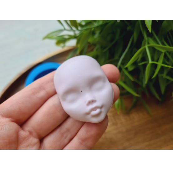 Silicone mold, Doll face, style 20, ~ 3.3*4.7 cm, H:1.7 cm