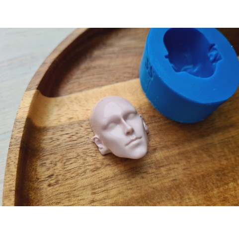 Silicone mold, Doll face, style 22, ~ 2.2*3.1 cm, H:1.6 cm