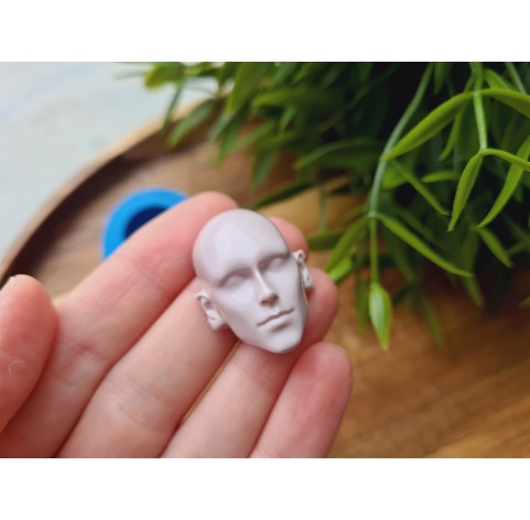 Silicone mold, Doll face, style 22, ~ 2.2*3.1 cm, H:1.6 cm