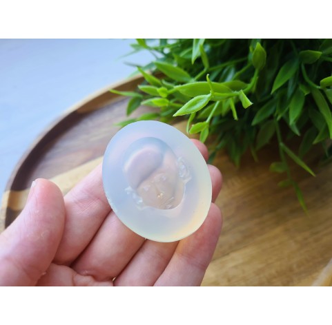 Silicone mold, Doll face, style 22, ~ 2.2*3.1 cm, H:1.6 cm