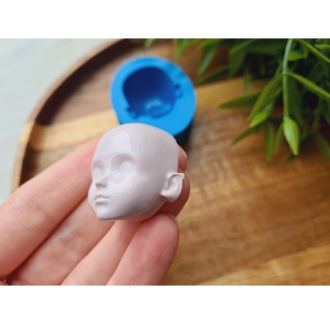 Silicone mold, Doll face, style 23, ~ 2.9*3.4 cm, H:1.7 cm