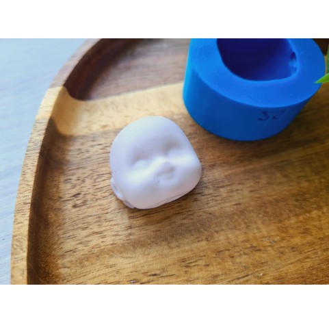 Silicone mold, Doll face, style 25, ~ 2.2*2.5 cm, H:1.5 cm