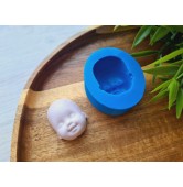 Silicone mold, Doll face, style 26, ~ 2.4*2.9 cm, H:1.6 cm