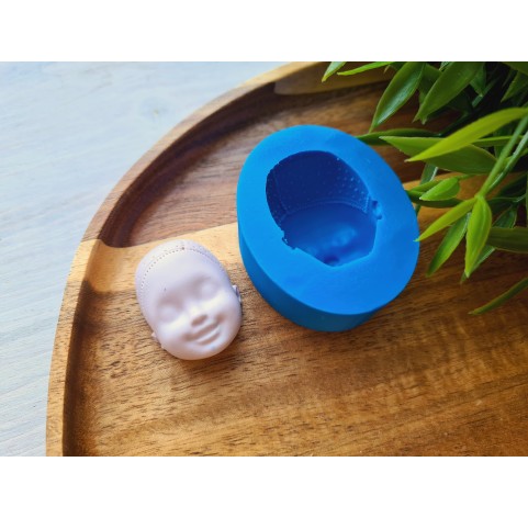 Silicone mold, Doll face, style 27, ~ 2.4*3.2 cm, H:1.6 cm