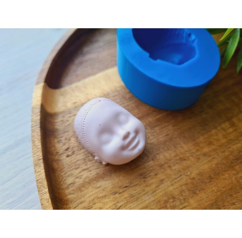 Silicone mold, Doll face, style 27, ~ 2.4*3.2 cm, H:1.6 cm