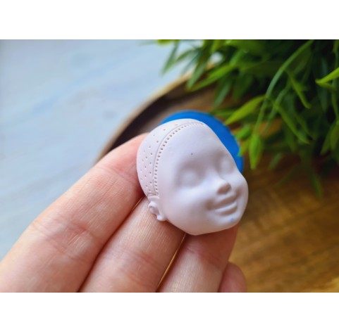 Silicone mold, Doll face, style 27, ~ 2.4*3.2 cm, H:1.6 cm