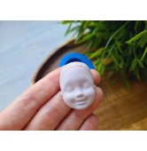 Silicone mold, Doll face, style 27, ~ 2.4*3.2 cm, H:1.6 cm