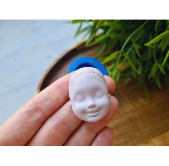 Silicone mold, Doll face, style 27, ~ 2.4*3.2 cm, H:1.6 cm