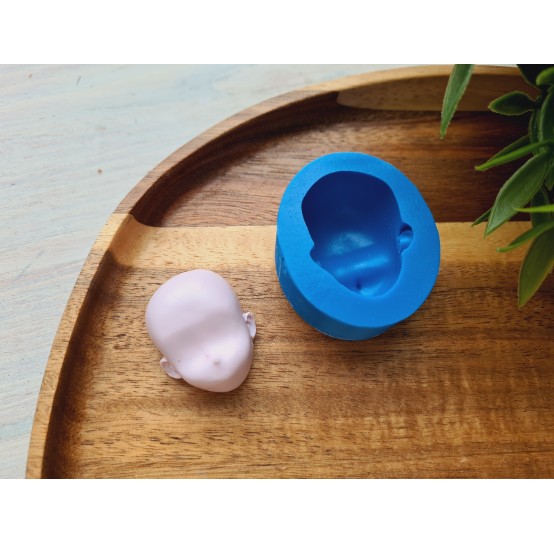 Silicone mold, Doll face, style 28, ~ 2.6*3.3 cm, H:1.6 cm