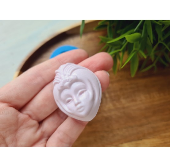 Silicone mold, Doll face, style 29, ~ 3.1*4.1 cm, H:1.5 cm