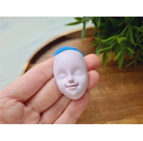 Silicone mold, Doll face, style 31, ~ 2.8*4.2 cm, H:1.8 cm