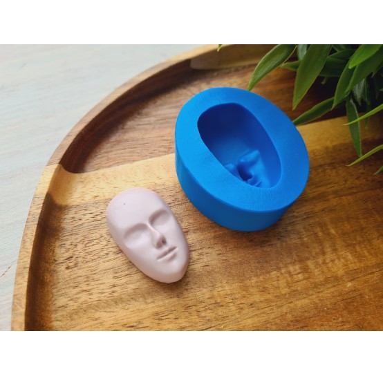 Silicone mold, Doll face, style 35, ~ 2.1*3.6 cm, H:1.7 cm