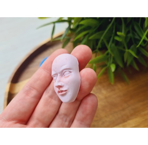 Silicone mold, Doll face, style 38, ~ 2.1*3.4 cm, H:1.3 cm